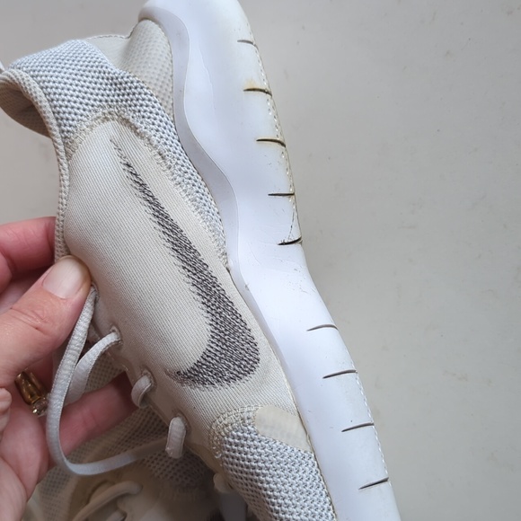 Nike flex runner stroke running light grey off white sneakers - Picture 12 of 14